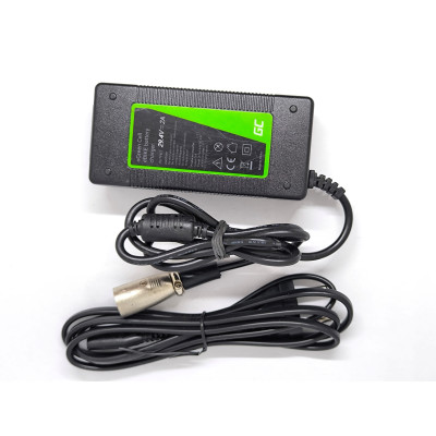Green Cell eBike XLR 3 Pin power supply charger power adapter 29.4V 2A