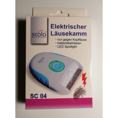 ‎SC 04 Elektrischer Läusekamm / Nissenkamm mit Licht LED